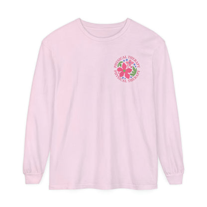 Physical Therapy Long Sleeve Comfort Colors T-shirt