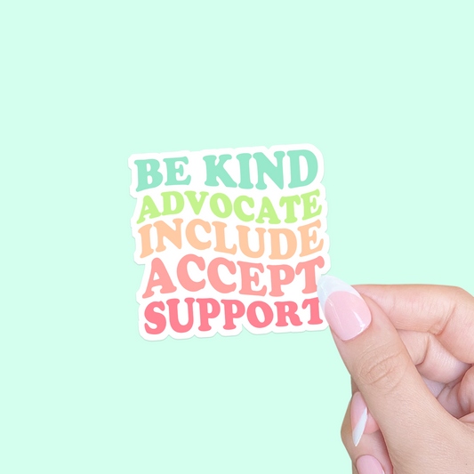 Inclusion Rainbow Sticker