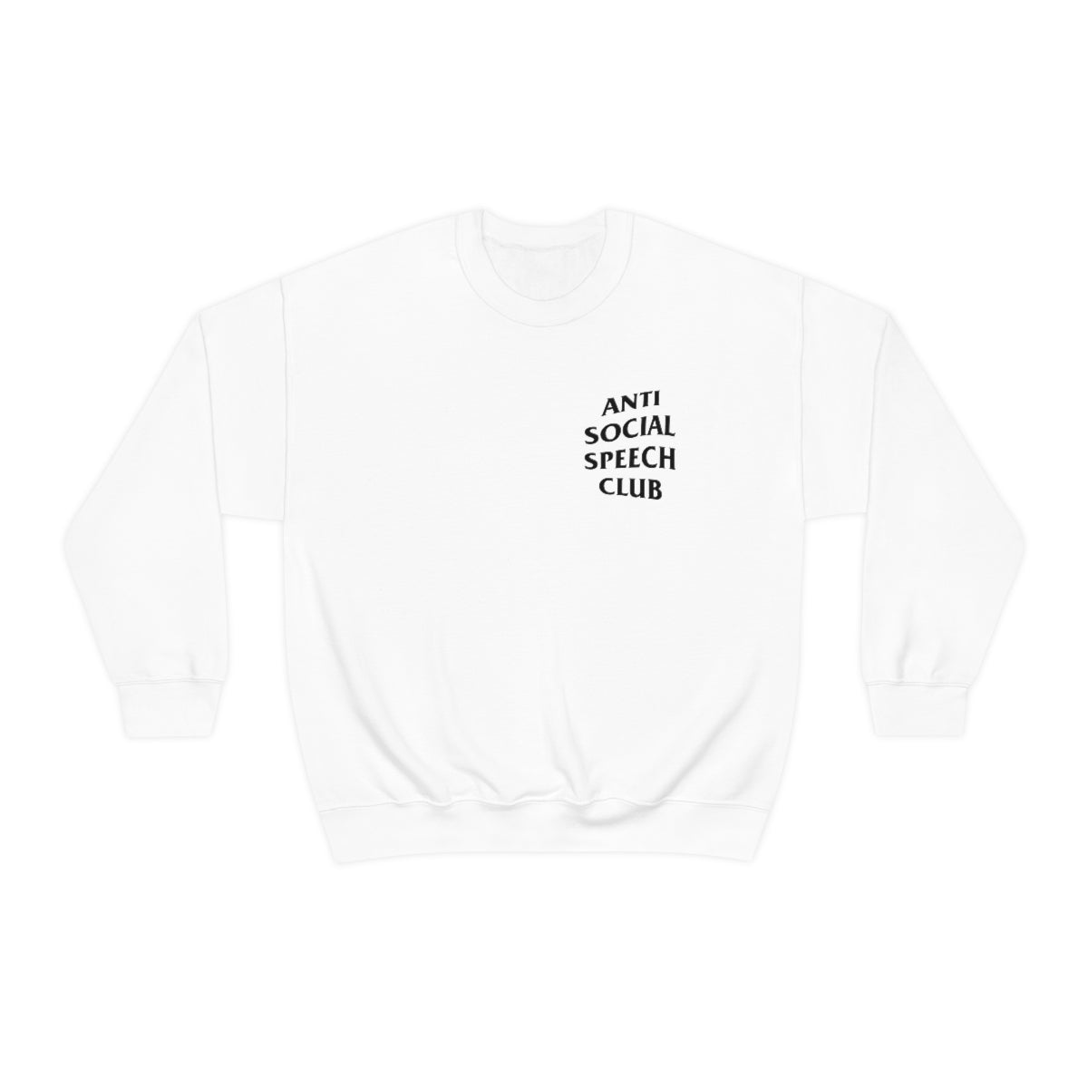 Antisocial Speech Club Crewneck Sweatshirt | Front and Back Print