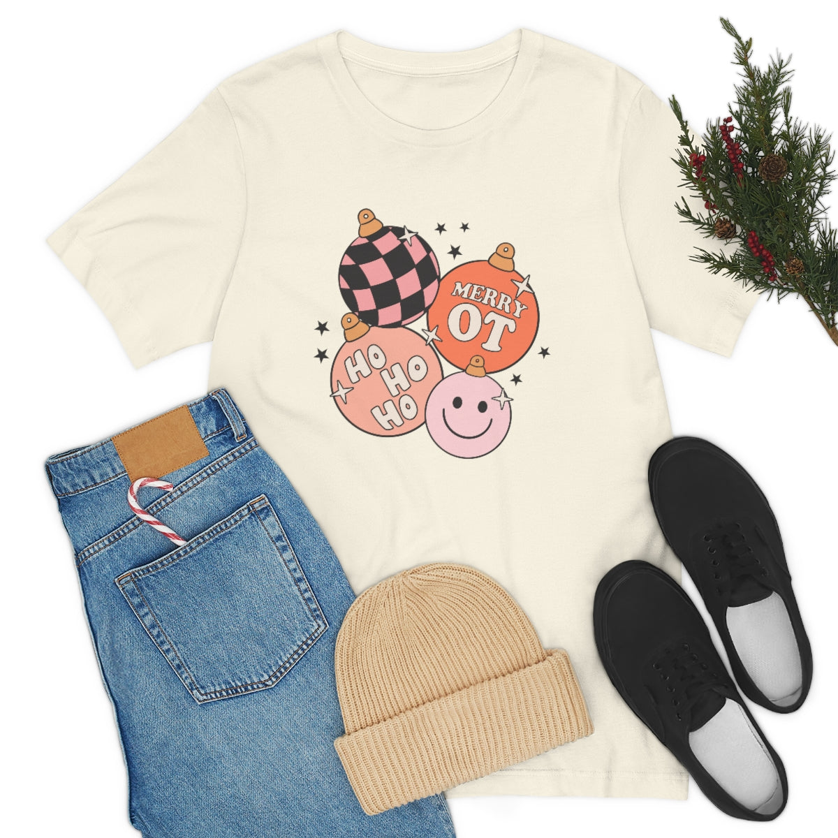 Merry OT Ornaments Jersey T-Shirt