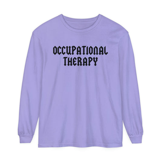 Occupational Therapy Band Inspired Long Sleeve Comfort Colors T-Shirt