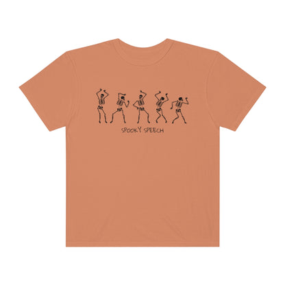 Spooky Speech Skeletons Comfort Colors T-Shirt