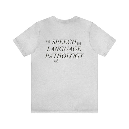 Speech Path Butterflies Jersey T-Shirt | Front and Back Print