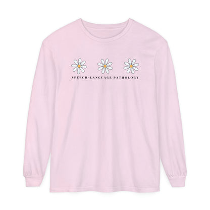 Daisy Speech-Language Pathology Long Sleeve Comfort Colors T-Shirt