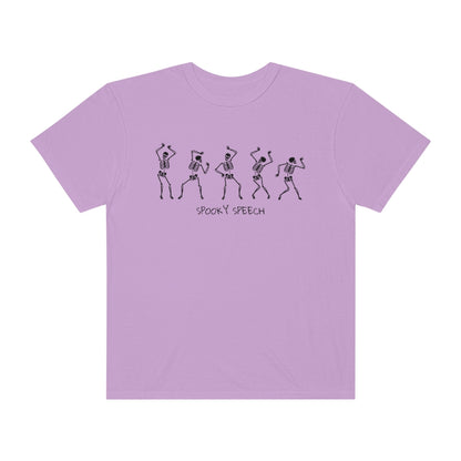 Spooky Speech Skeletons Comfort Colors T-Shirt