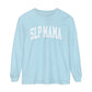 SLP Mama Varsity Long Sleeve Sleeve Comfort Colors T-Shirt