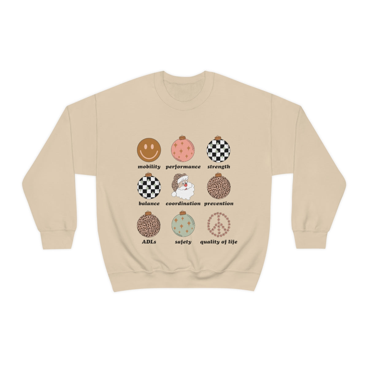 Retro Holiday PT Scope of Practice Crewneck Sweatshirt