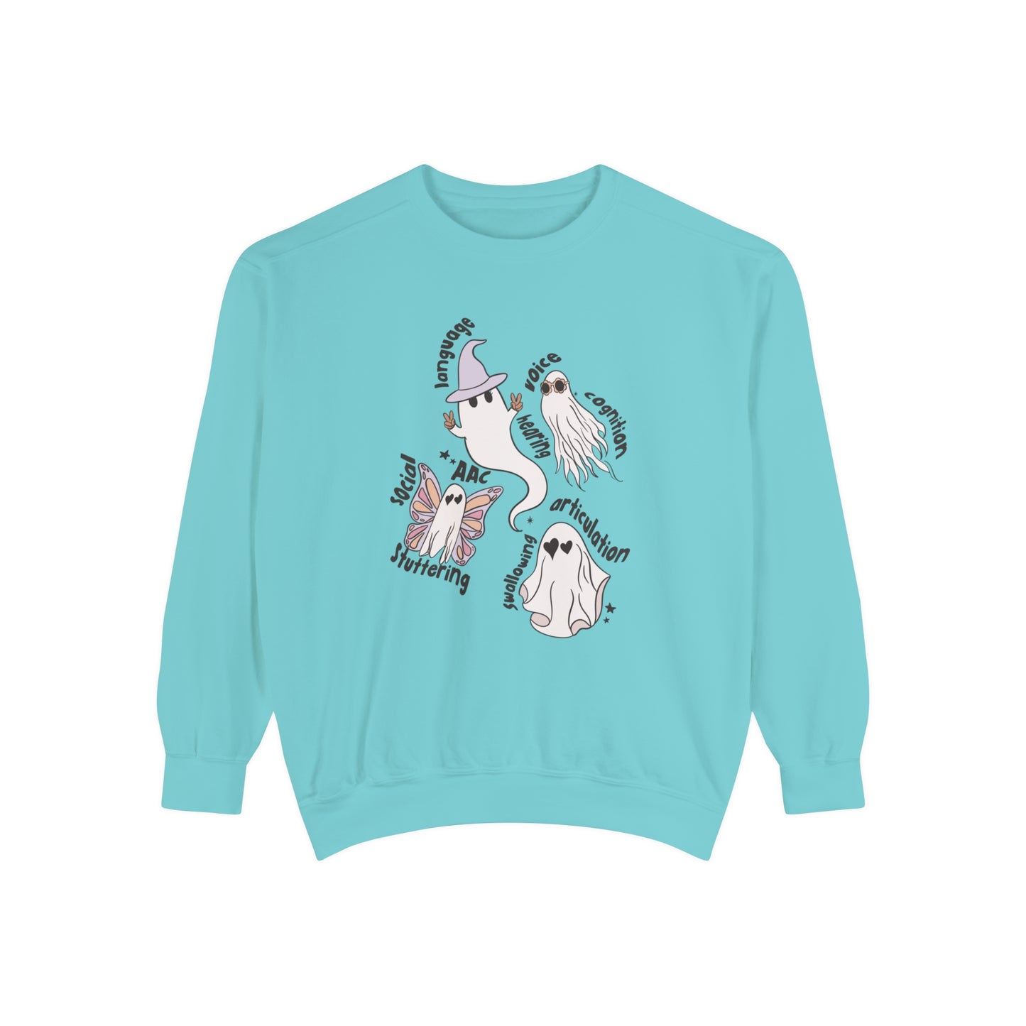 Ghost Friends Speech Scope Comfort Colors Sweatshirt