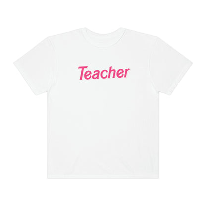 Pink Teacher Comfort Colors T-Shirt