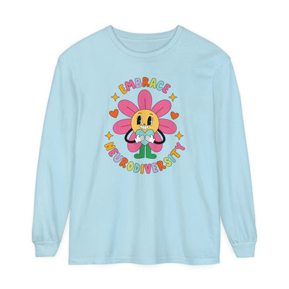 Embrace Neurodiversity Long Sleeve Comfort Colors T-Shirt