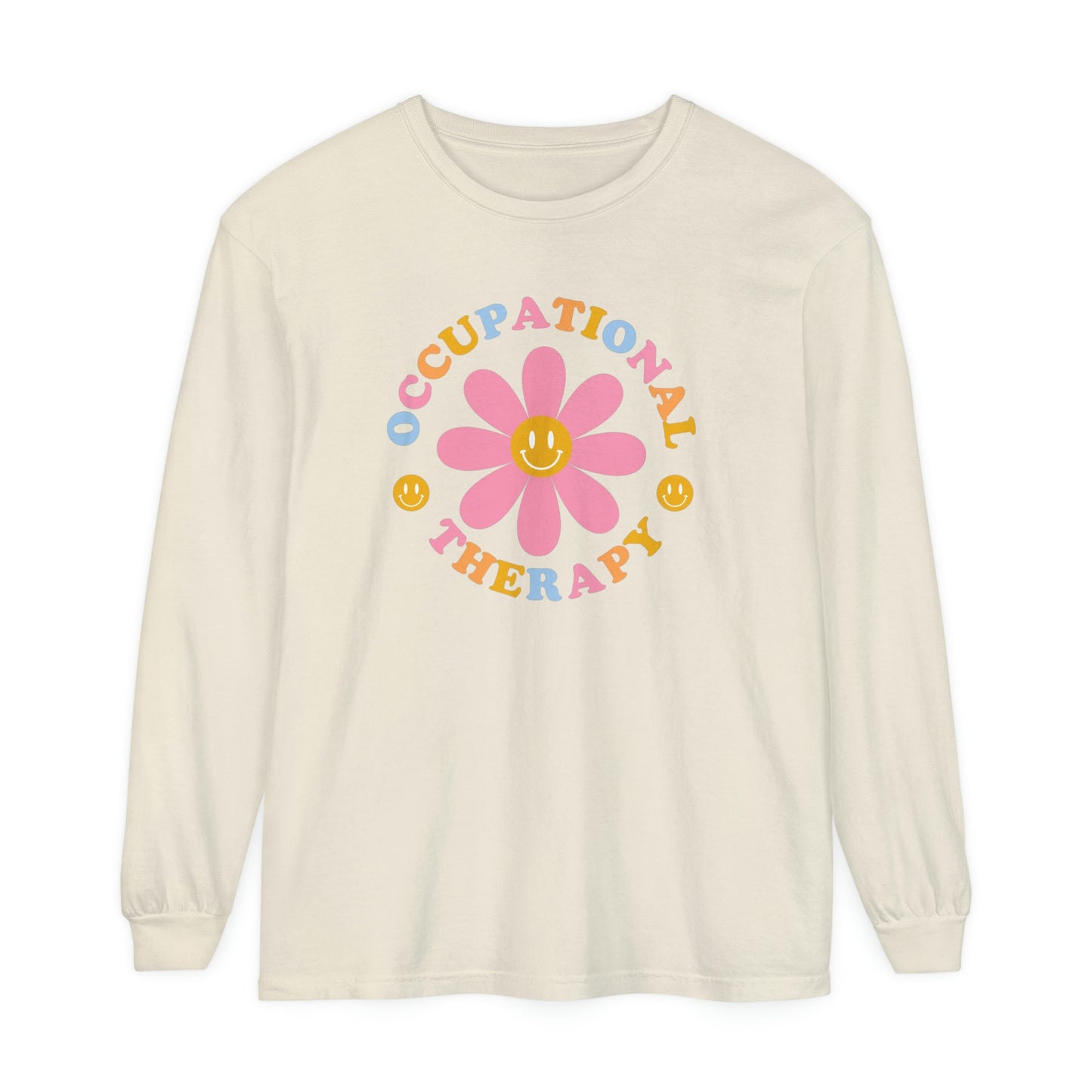 Occupational Therapy Daisy Long Sleeve Comfort Colors T-Shirt