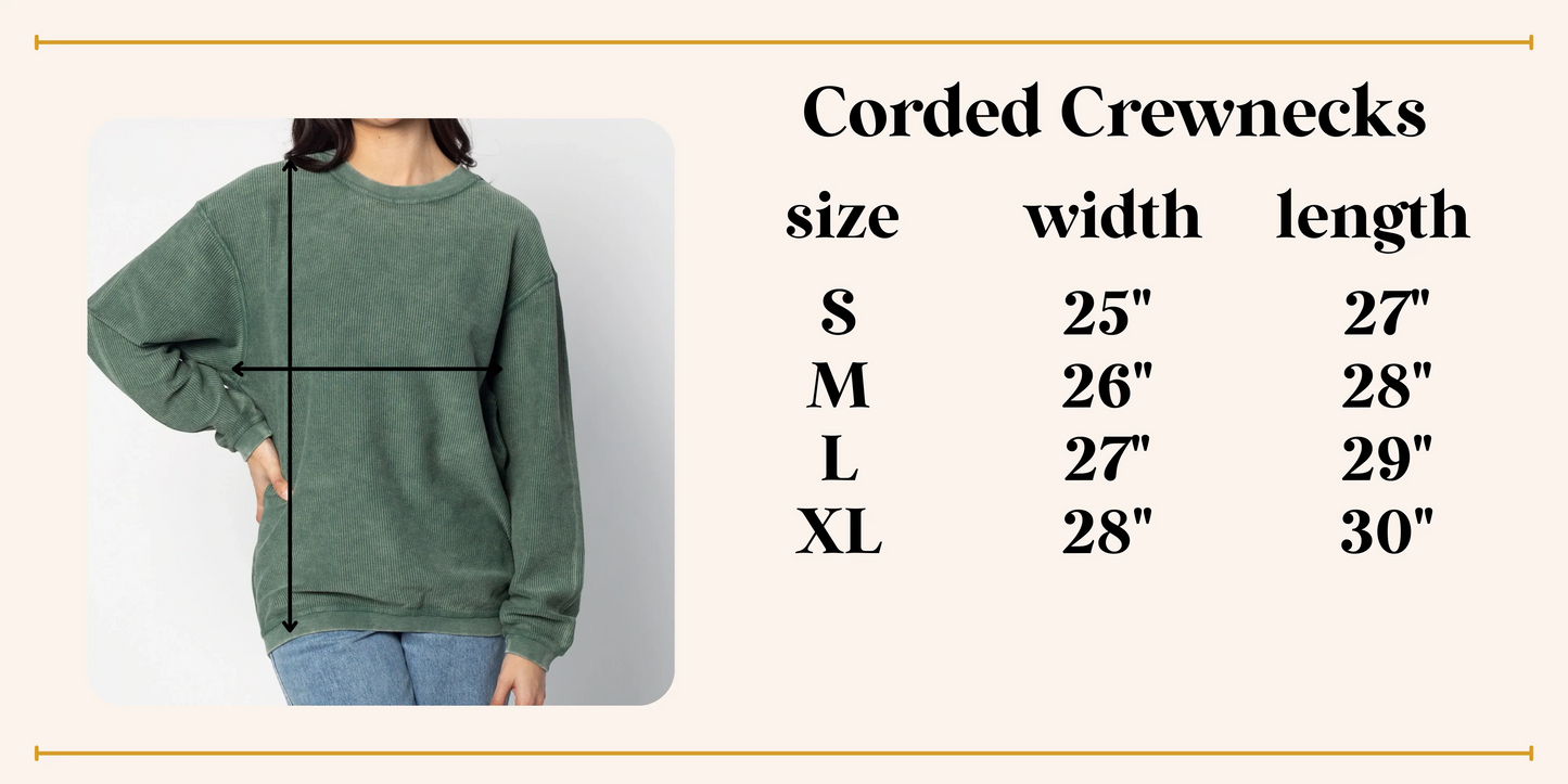 Occupational Therapy Smile Green Corded Crew