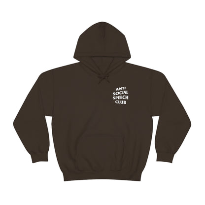 Antisocial Speech Club Hoodie | Front and Back Print