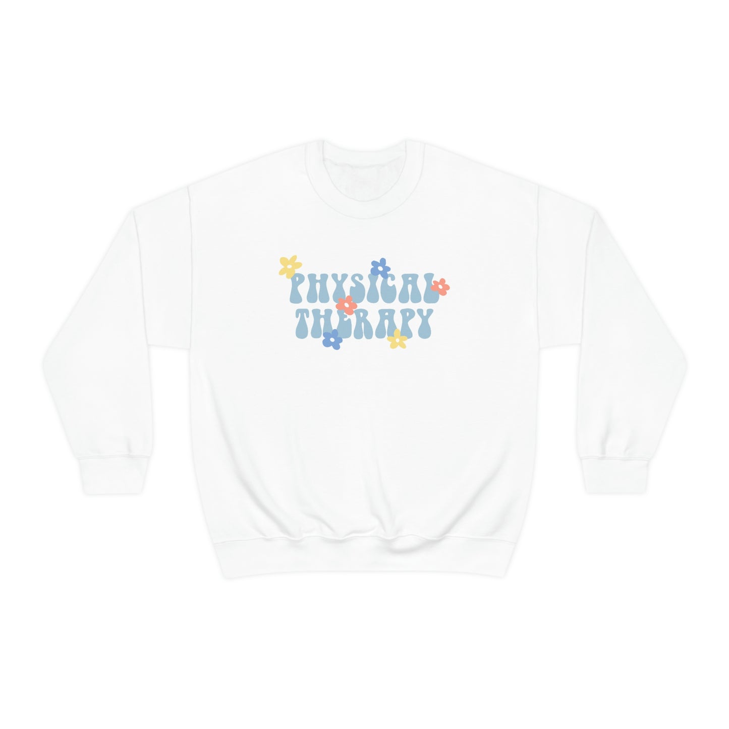 Physical Therapy Retro Flower Crewneck Sweatshirt