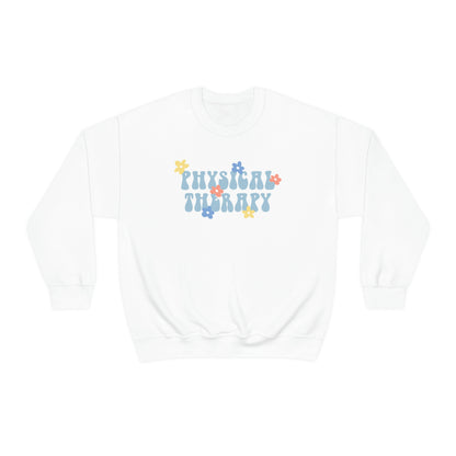 Physical Therapy Retro Flower Crewneck Sweatshirt