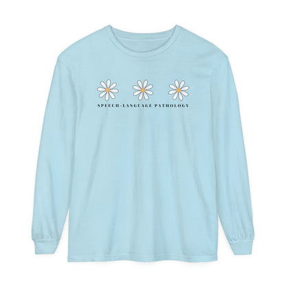 Daisy Speech-Language Pathology Long Sleeve Comfort Colors T-Shirt