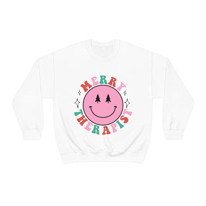 Merry Therapist Smile Crewneck Sweatshirt