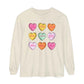 OT Scope Candy Hearts Long Sleeve Comfort Colors T-Shirt