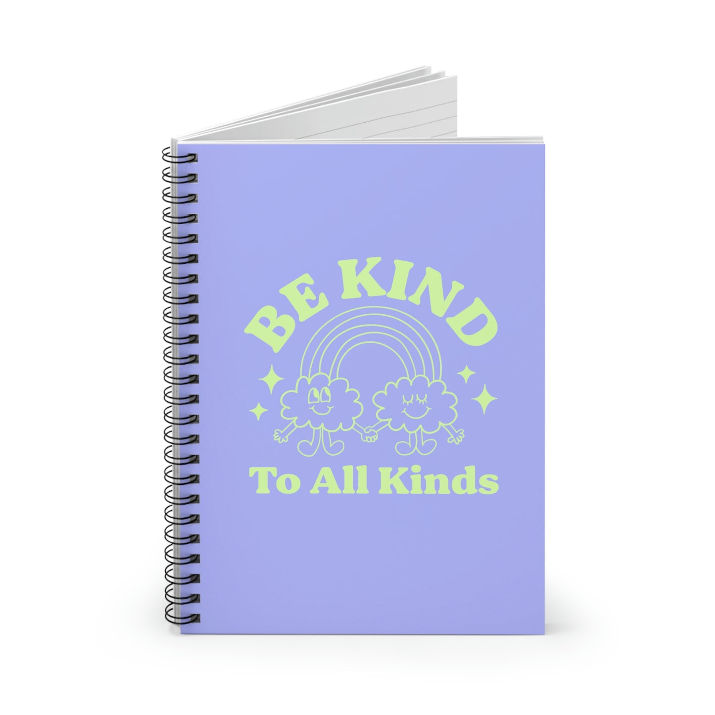 Be Kind to All Kinds Spiral Ruled Line Notebook
