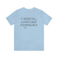 Speech Path Butterflies Jersey T-Shirt | Front and Back Print