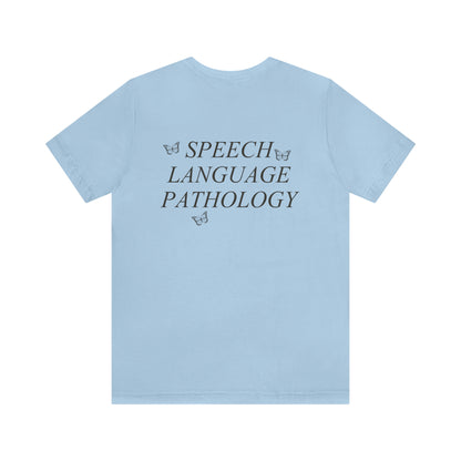Speech Path Butterflies Jersey T-Shirt | Front and Back Print