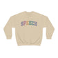 Pastel Varsity Speech Crewneck Sweatshirt