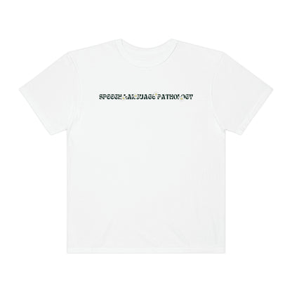 Speech Retro Daisy Comfort Colors T-Shirt | Front and Back Print