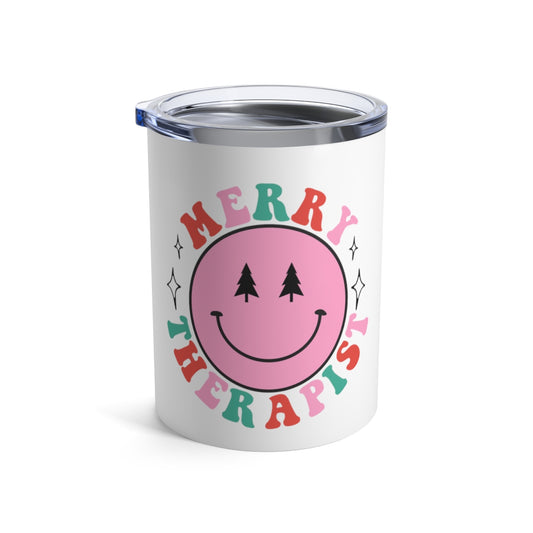 Merry Therapist Smile 10oz Tumbler