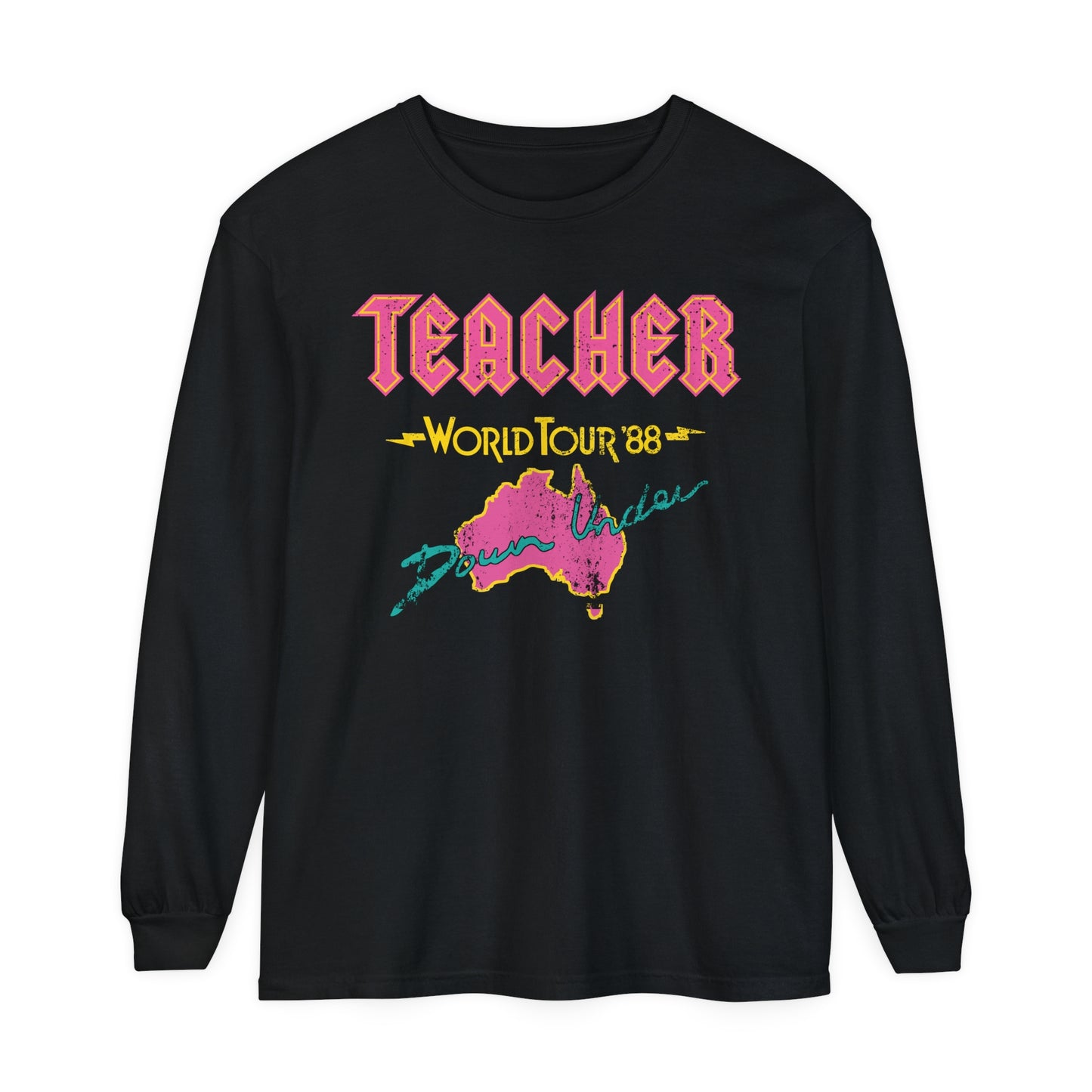 Teacher World Tour Long Sleeve Comfort Colors T-Shirt