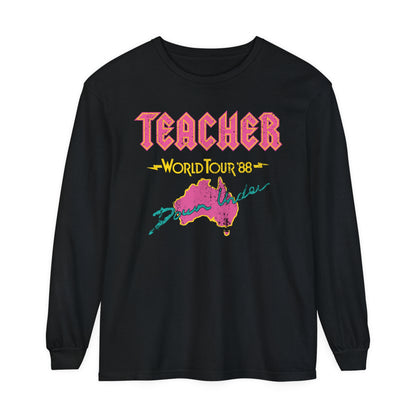 Teacher World Tour Long Sleeve Comfort Colors T-Shirt