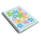 Speech Path Bright Floral Spiral Ruled Line Notebook