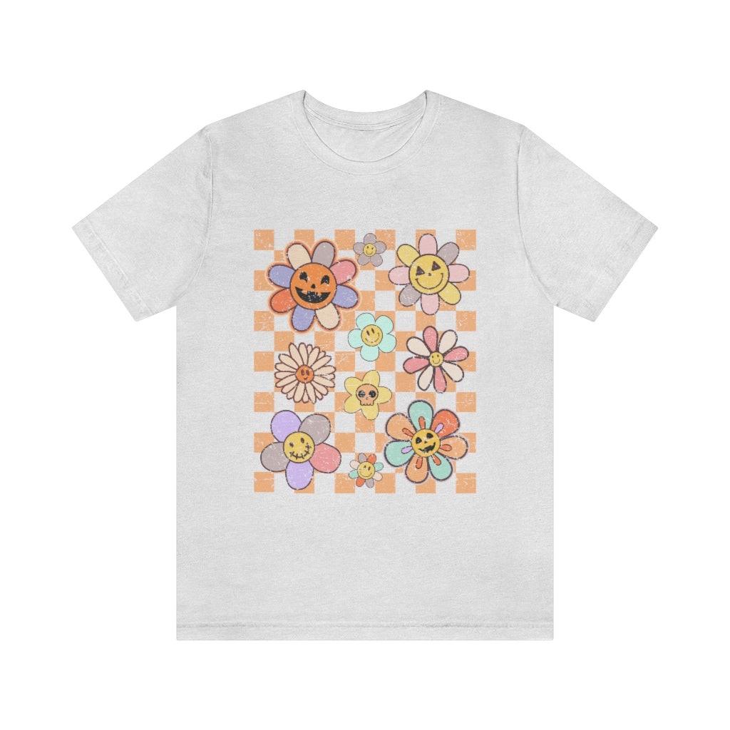 Distressed Retro Halloween Jersey T-Shirt