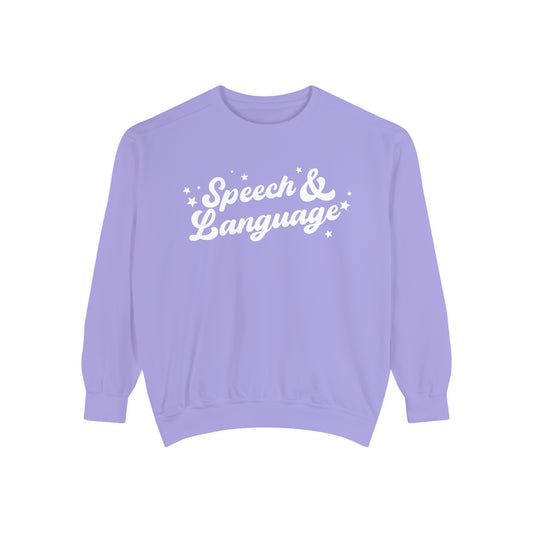 Speech & Language Stars Comfort Colors Sweatshirt