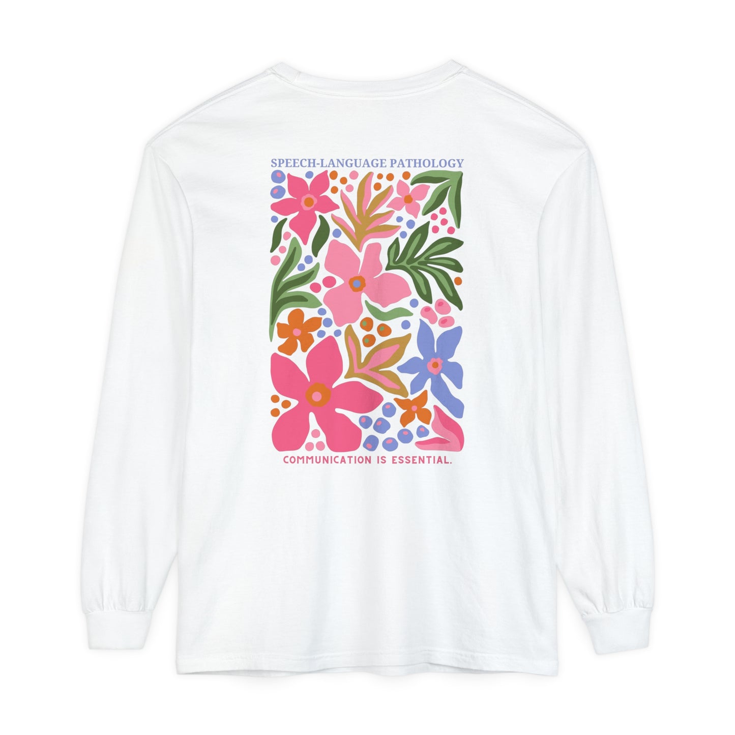 Speech-Language Pathology Long Sleeve Comfort Colors T-shirt