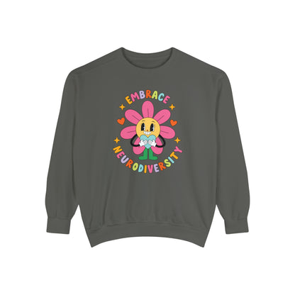 Embrace Neurodiversity Comfort Colors Sweatshirt