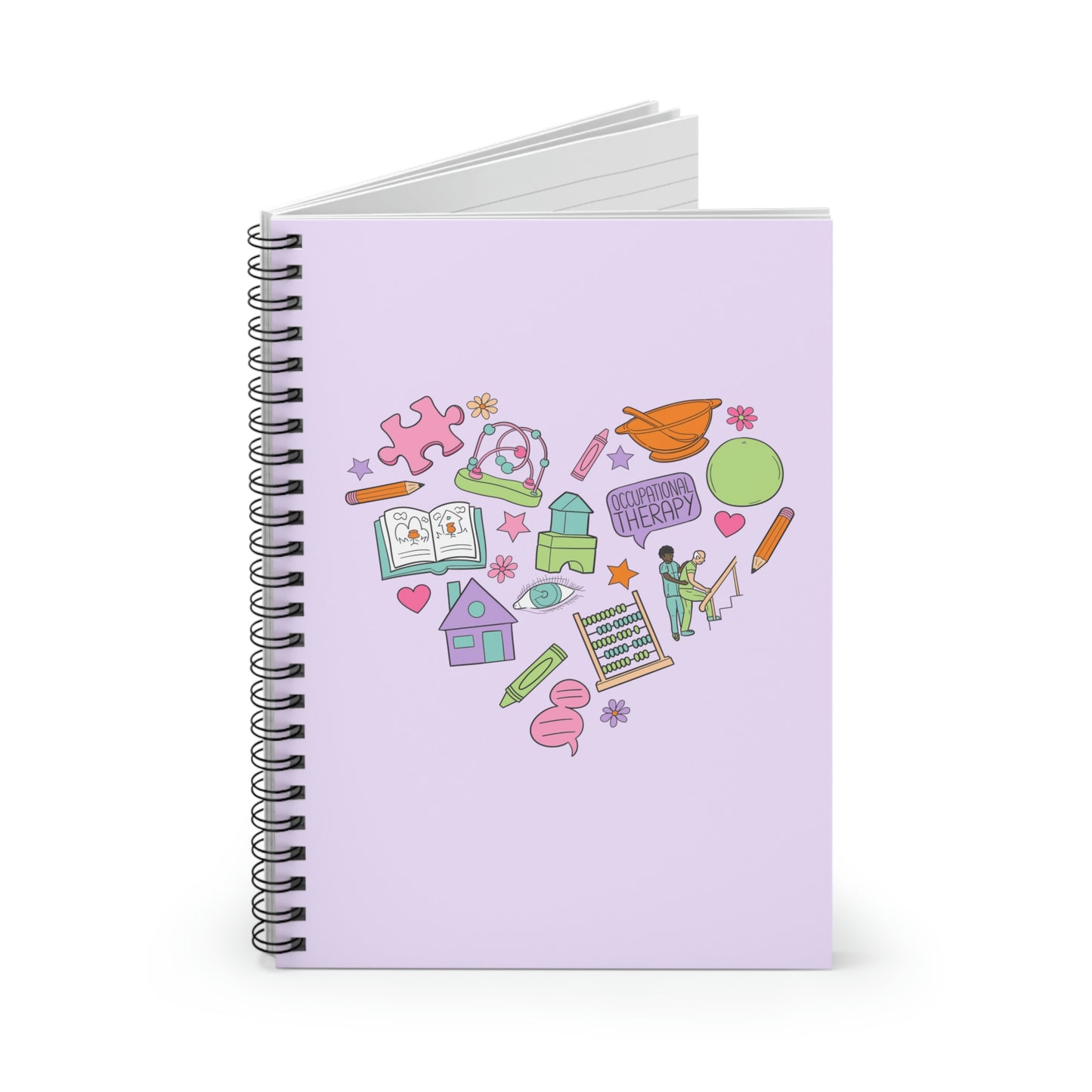 Occupational Therapy Essentials Spiral Ruled Line Notebook