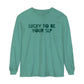 Lucky to Be Your SLP Long Sleeve Comfort Colors T-Shirt