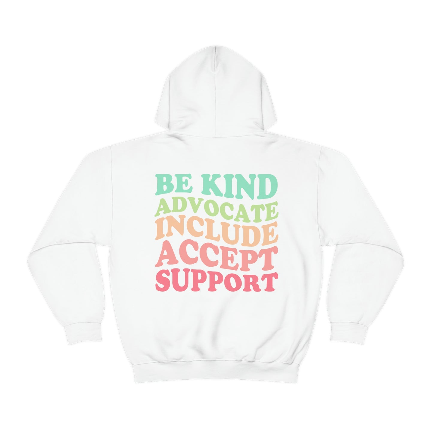 Inclusion Rainbow Hoodie | Front and Back Print
