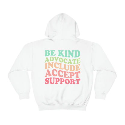 Inclusion Rainbow Hoodie | Front and Back Print