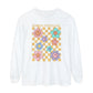 Speech Distressed Retro Daisy Long Sleeve Comfort Colors T-Shirt
