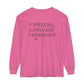 Speech Path Butterflies Long Sleeve Comfort Colors T-shirt