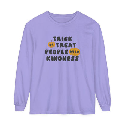 Trick or Treat Kindness Long Sleeve Comfort Colors T-Shirt