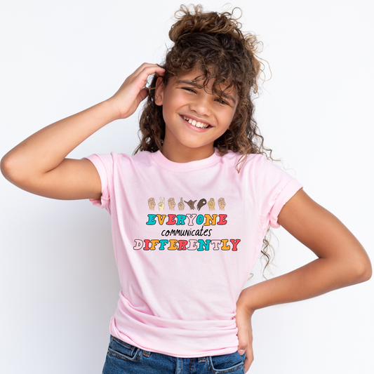 Everyone Communicates Differently Youth T-Shirt