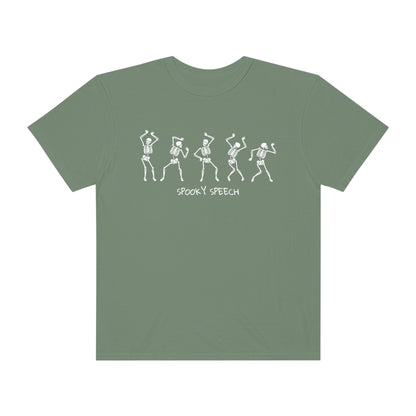 Spooky Speech Skeletons Comfort Colors T-Shirt