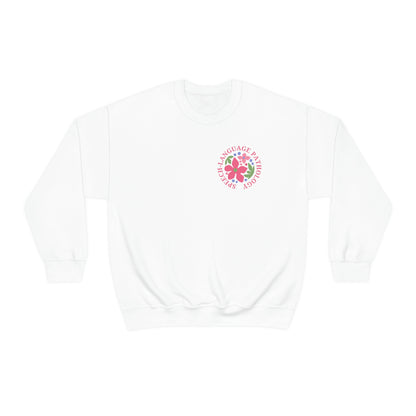 Speech-Language Pathology Crewneck Sweatshirt | Front and Back Print