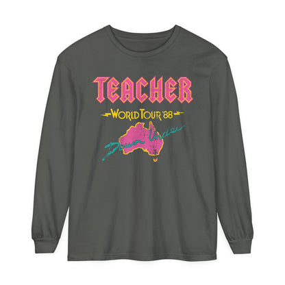 Teacher World Tour Long Sleeve Comfort Colors T-Shirt