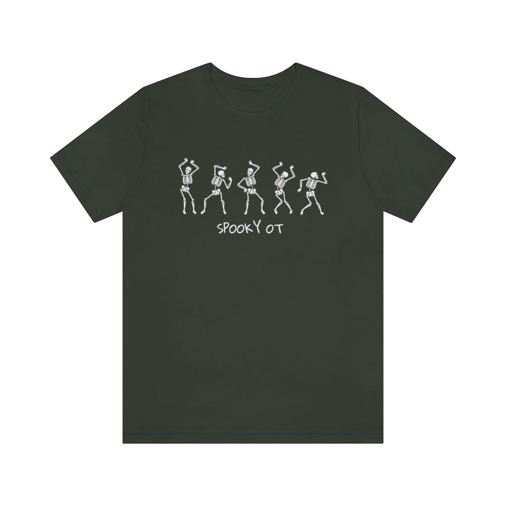 Spooky OT Skeleton Jersey T-Shirt