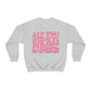 All You Need Is Speech Crewneck Sweatshirt | Front and Back Print