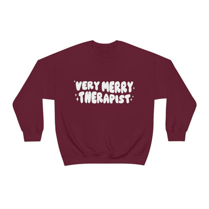 Very Merry Therapist Crewneck Sweatshirt