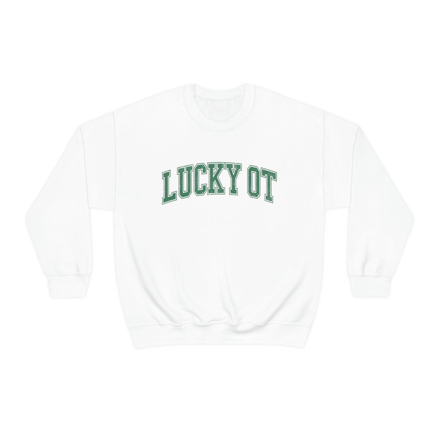 Lucky OT Distressed Crewneck Sweatshirt